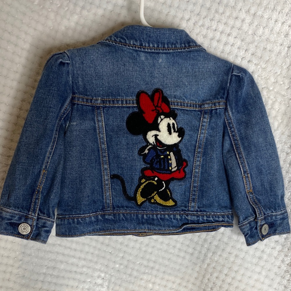 Baby Gap Disney Denim Jacket with Minnie Mouse